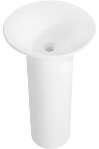 Mexen Leta lavabo autoportante in conglomerato 45 x 45 cm, bianco opaco - 26574500