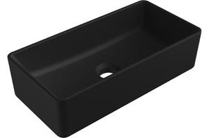 Mexen Nadia lavabo da appoggio 46 x 23 cm, nero opaco - 21614685