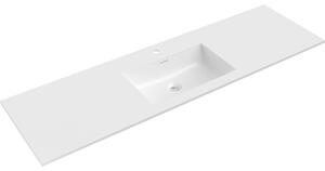 Mexen Otis lavandino incassato nel piano 161 x 46,5 cm, bianco lucido - 25181600