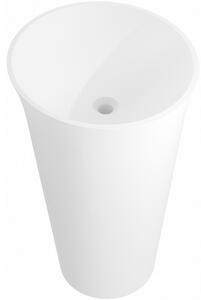 Mexen Nilda lavabo autoportante in conglomerato 52 x 52 cm, bianco opaco - 26555200