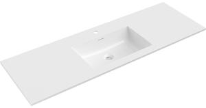 Mexen Otis lavello incassato in piano 141 x 46,5 cm, bianco lucido - 25181400