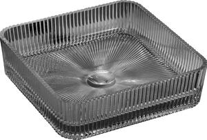 Mexen Nira lavabo d'appoggio in vetro 39 x 39 cm, nero - 24203970