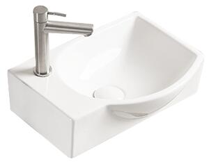 Mexen Mista lavabo da appoggio destro 40 x 28 cm, bianco - 22174000R
