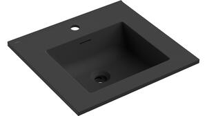Mexen Otis lavabo ad incasso 51 x 46,5 cm, nero opaco - 25185071