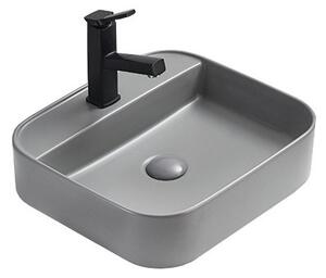 Mexen Sofia lavabo da appoggio 50 x 40 cm, grigio chiaro opaco - 22155061