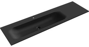 Mexen Vela lavabo da incasso a sinistra 161 x 46,5 cm, nero opaco - 25231671L