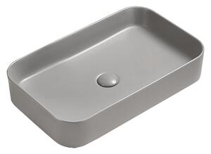 Mexen Vena lavabo da appoggio 71 x 37 cm, grigio chiaro opaco - 22196061