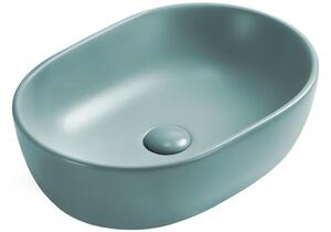 Mexen Viki lavabo da appoggio 48 x 35 cm, verde chiaro opaco - 21054848