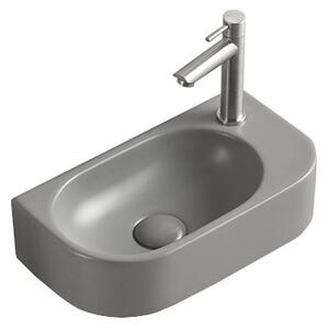Mexen Viera lavabo da appoggio sinistro 40 x 21 cm, grigio chiaro opaco - 21274061L