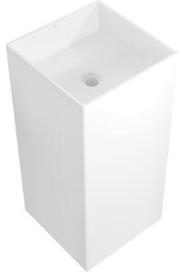 Mexen Xola-1 lavabo autoportante in conglomerato 40 x 40 cm, bianco opaco - 26594000