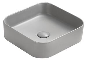 Mexen Vena lavandino da appoggio 37 x 37 cm, grigio chiaro opaco - 22193761