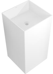 Mexen Xola-2 lavandino autoportante in conglomerato 45 x 45 cm, bianco opaco - 26594500