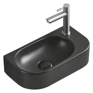 Mexen Viera lavabo da appoggio sinistro 40 x 21 cm, nero opaco - 21274085L