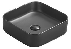 Mexen Vena lavabo da appoggio 37 x 37 cm, nero opaco - 22193785