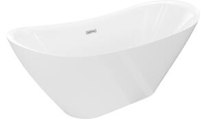 Mexen Lotos vasca da bagno autoportante 170 x 75 cm, bianca, troppopieno cromato - 52051707700-01