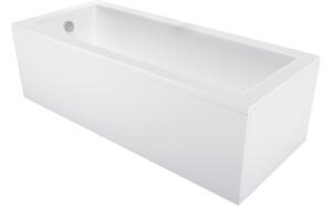 Mexen Cubik vasca da bagno rettangolare 130 x 70 cm con pannello, bianca - 55031307000X