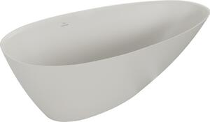 Mexen Milano vasca da bagno freestanding in conglomerato 150 x 82 cm, cemento opaco - 57301508561