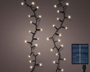 Kaemingk Solar: catena luminosa a LED, modello Compact, 11 metri, luce bianco caldo