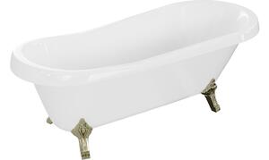 Mexen Retro vasca da bagno freestanding 170 x 75 cm, bianca, gambe dorate - 53251707500-50