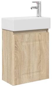 Mobile bagno con rubinetto Rovere Sonoma 45,5 x 22,5 x 84 cm