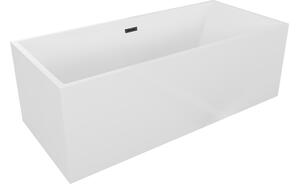 Mexen Vigo vasca da bagno autoportante 178,5 x 80 cm, bianca, troppo pieno nero - 51251788000-70