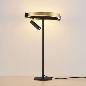 Lucande - Matwei LED Cerchio Lampada da Tavolo Ottone