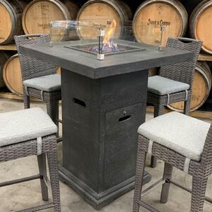 Tavolo con braciere a gas Montreal 92 x 92 x 110 cm Braciere Tavolo da bar