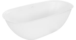 Mexen Siena vasca da bagno autoportante in conglomerato 170 x 80 cm, bianca opaca - 57291708000