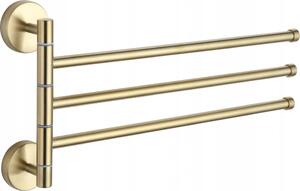 Mexen appendiabiti rotante triplo per asciugamano, oro - 7039243-50