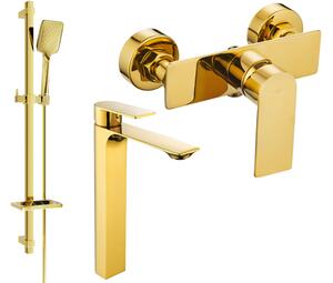 Mexen Alexa DQ62 set doccia, oro - 71214DQ62-50