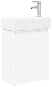 Mobile bagno con rubinetto Bianco 45,5 x 25,5 x 84 cm