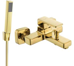 Mexen Cetus R77 rubinetto da bagno con set doccia, oro - 74433R77-50