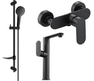 Mexen Milo DF05 set doccia, nero - 713154DF05-70