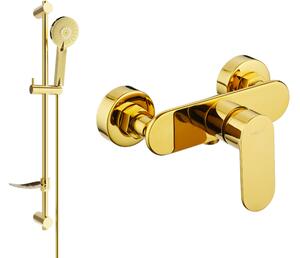 Mexen Milo DF40 rubinetto doccia con set doccia, oro - 7134R40-50