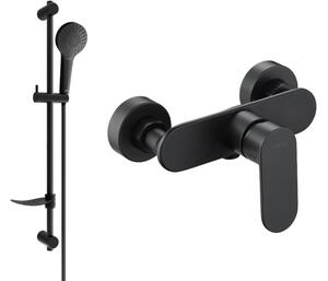 Mexen Milo DF05 rubinetto doccia con set doccia, nero - 7134R05-70