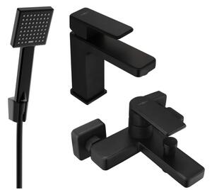Mexen Mino R45 set vasca da bagno, nero - 72403R45-70