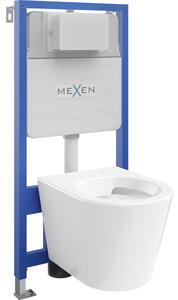 Mexen set ad incasso WC telaio Fenix Slim con vaso WC Rico, bianco lucido - 6103372XX00