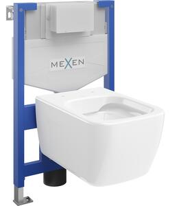 Mexen set WC incasso struttura Fenix XS-F con copriwater Margo, bianco lucido - 6803342XX00