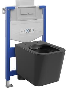 Mexen Teo set da incasso WC struttura Fenix XS-U con vaso WC, nero opaco - 6853385XX85