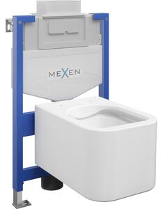 Mexen set WC a scomparsa telaio Fenix XS-U con vaso WC Elis, bianco lucido - 6853391XX00
