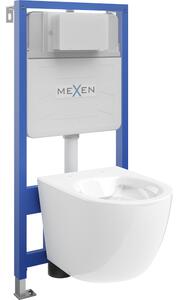 Mexen set di installazione WC a incasso Fenix Slim con vaso WC Lena, bianco lucido - 6103322XX00