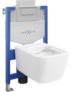 Mexen set WC da incasso struttura Fenix XS-U con vaso WC Stella, bianco lucido - 6853368XX00