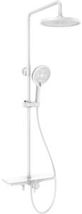 Mexen Frost set doccia esterno con soffione e miscelatore, bianco - 78111-20