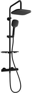 Mexen KT33 set doccia esterno con soffione e miscelatore termostatico, nero - 771503393-70