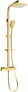 Mexen CQ62 set doccia da incasso con doccetta e miscelatore termostatico, dorato - 772506295-50