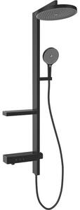 Mexen Dizzy set doccia esterno con soffione e rubinetto, nero - 78104-70