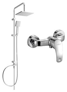 Mexen Tord set doccia esterno con soffione e miscelatore doccia Fabia, cromo - 746540200-00