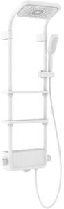 Mexen Dazz set doccia esterno con soffione e rubinetto, bianco - 78107-20