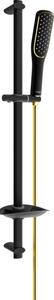 Mexen DB49 set doccia scorrevole, nero/oro - 785494584-57