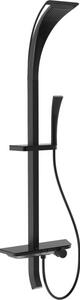 Mexen Sonic set doccia esterno con soffione e batteria, nero - 78110-70